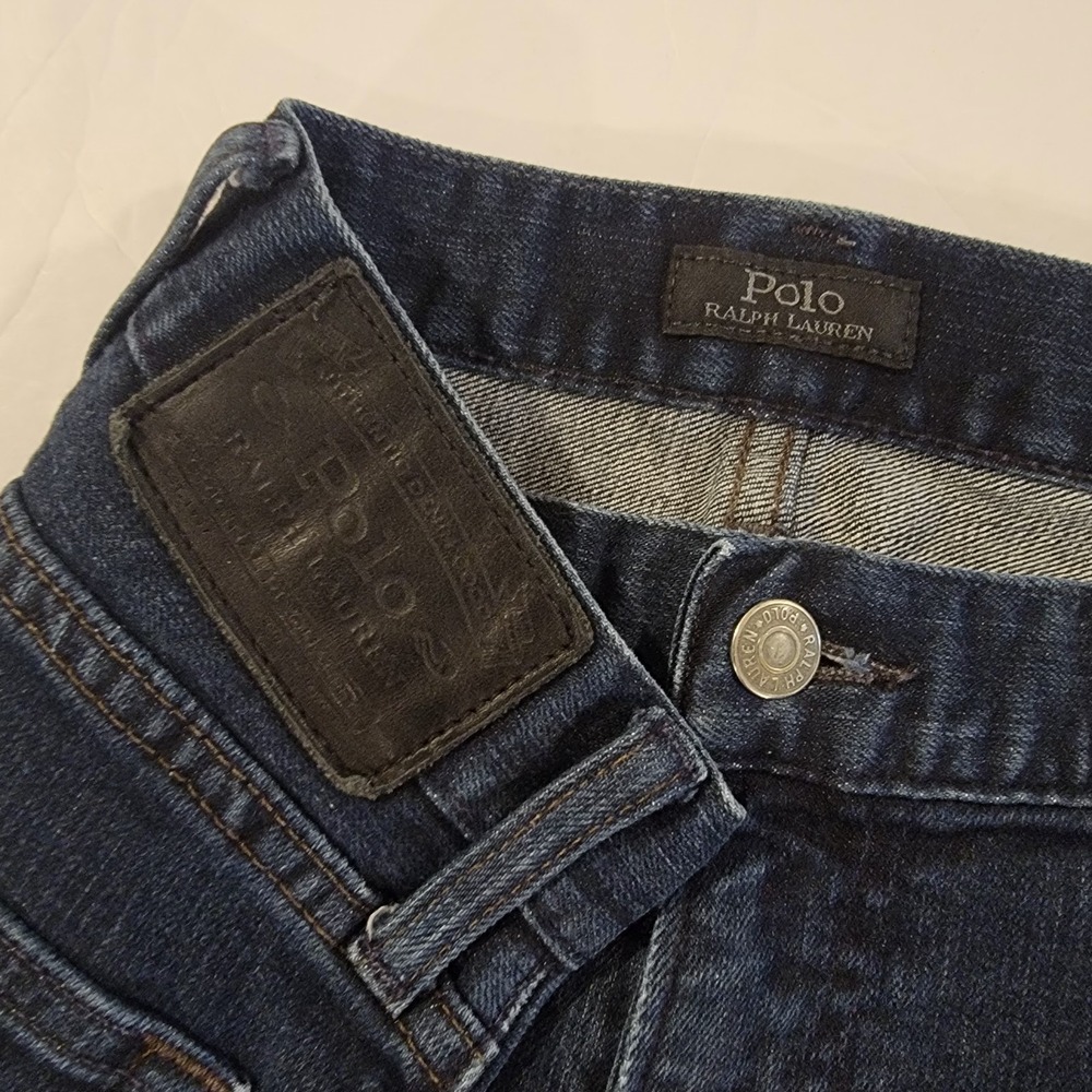 Polo Ralph Lauren Hampton Relaxed Straight‎ Jeans Mens 38x30 Blue Stretch Denim